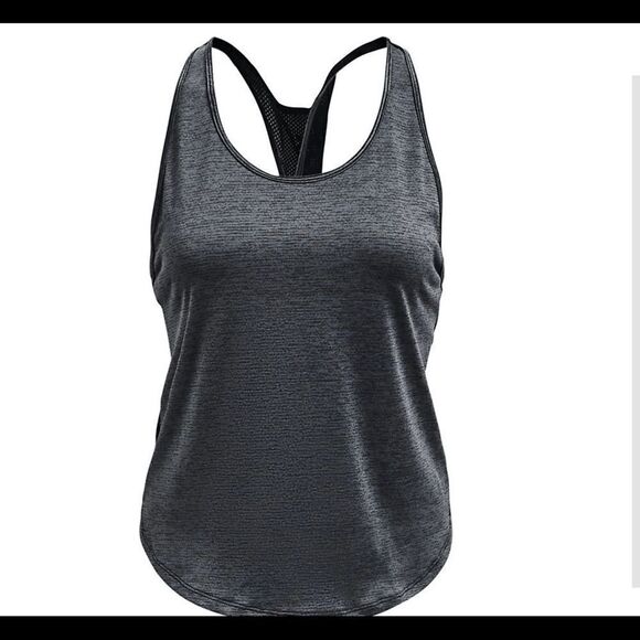 UNDER ARMOUR Women’s Tech Vent Gray Tank Top - Picture 7 of 9